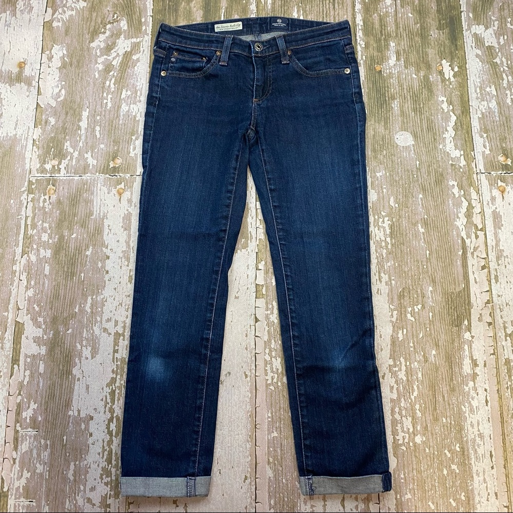 AG Adriano Goldschmied The Stevie Roll Up Jeans Size 26 Slim Straight Cropped